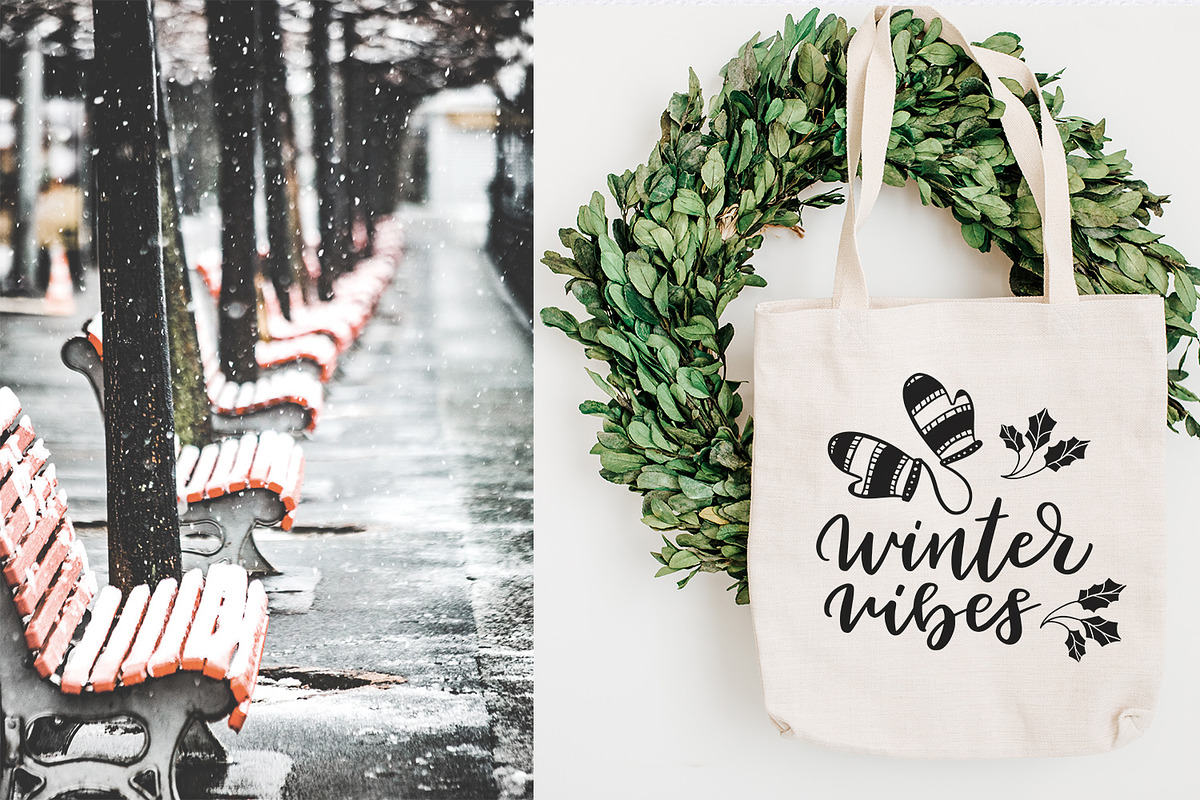 Warm Wishes - winter design kit, an Illustration by Gray Cat Graphics (Photo 2 of 10)