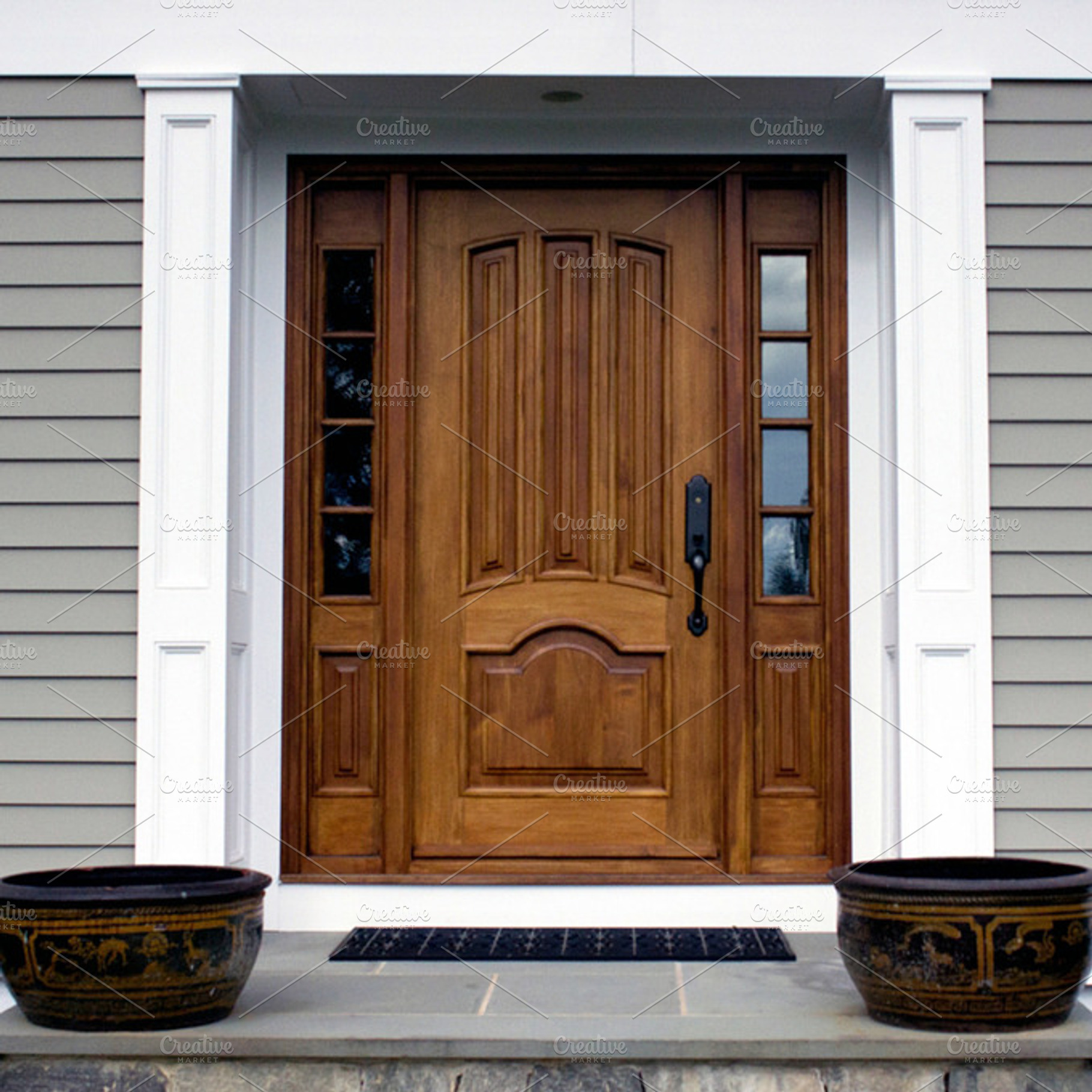 Custom Front Door, an Architecture Photo by Bingley Design™