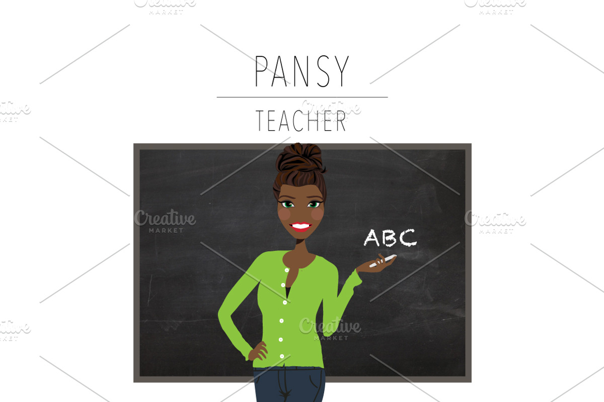 Teacher Portrait Creator | Clip Art, an Education Illustration by Lauren Lesley Studio (Photo 23 of 33)