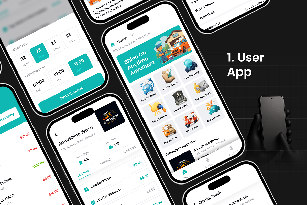 Carwash Booking App | DeliCarwash preview 4