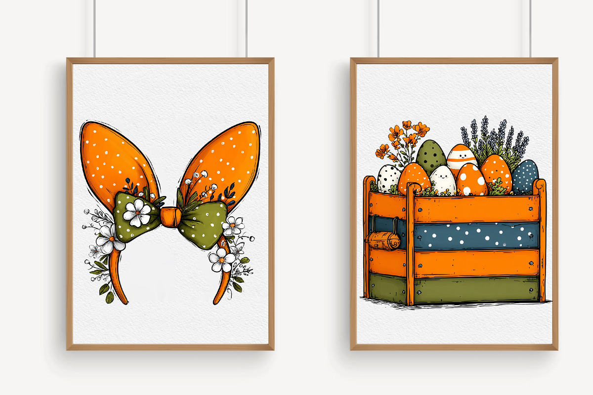 Watercolor Easter Clipart Bundle, an Illustration by Libby Wishes (Photo 7 of 7)