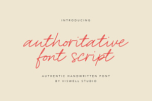 Authoritative - Handwritten Script