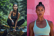 91 Fitness women, a Sports & Recreation Photo by Handmadefont (Thumbnail 7 of 17)