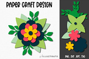 Paper Flower SVG Cut File Bundle, a Decorative Illustration by illuztrate (Thumbnail 11 of 16)