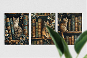Cats in the Library, a Background Graphic by Curve Design (Thumbnail 5 of 7)