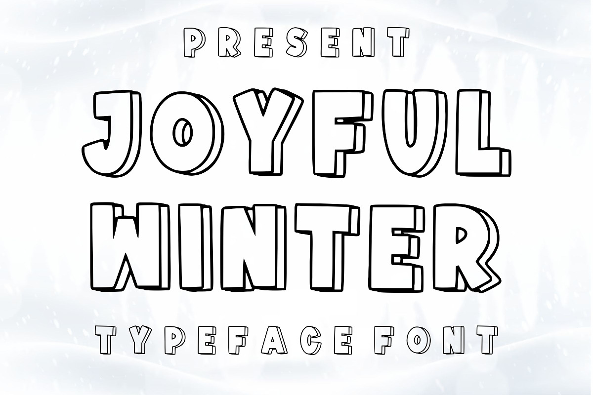 Joyful Winter, a Font by Limited.studio (Photo 1 of 6)