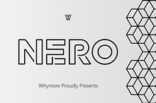 NERO Bold Sans Line Fonts