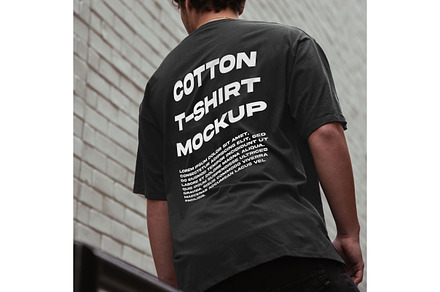 men black t-shirt editable mock-up, a Product Mockup by JackArt