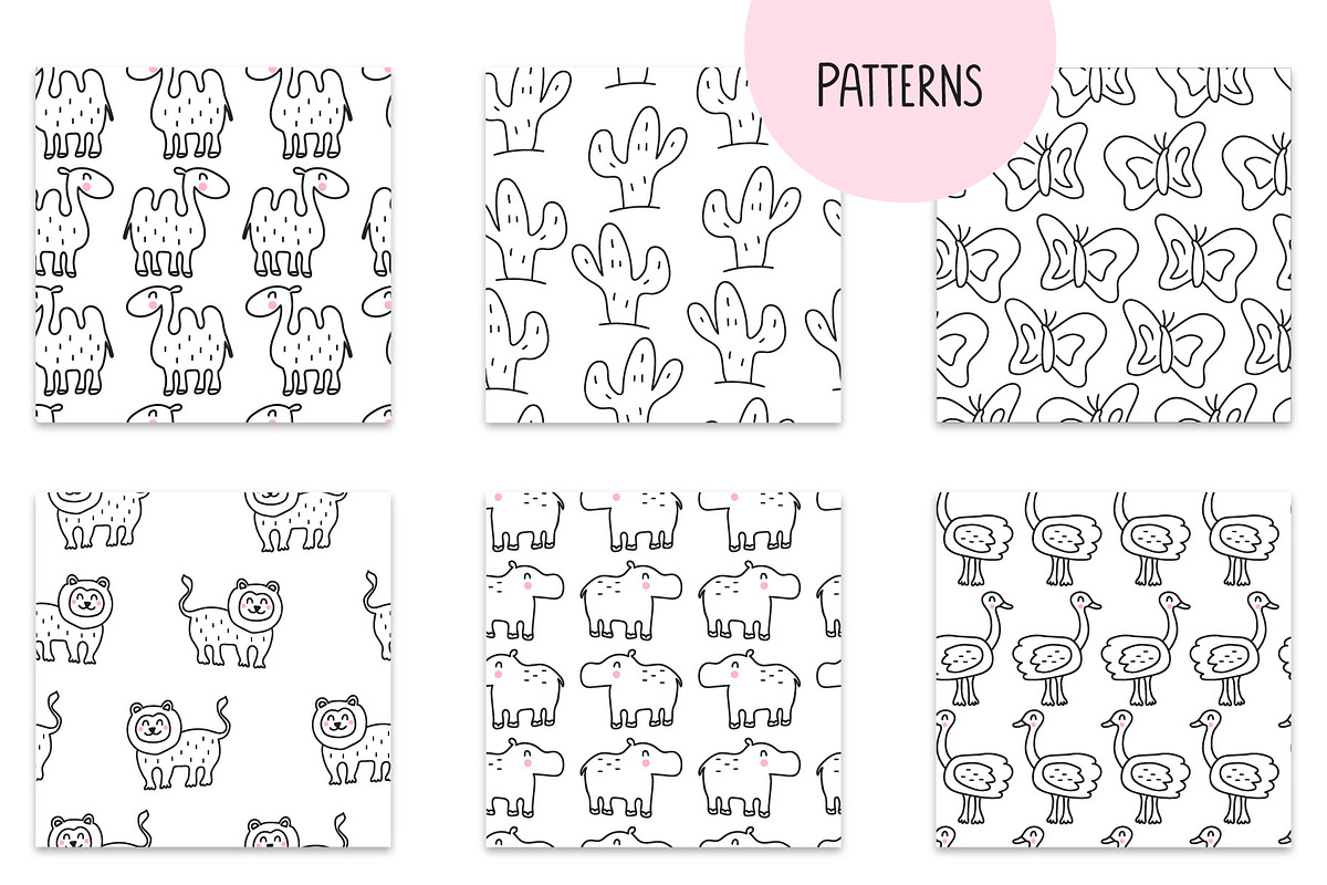 Scandi African animals for kids, an Animal Illustration by cutelevindesign (Photo 8 of 10)