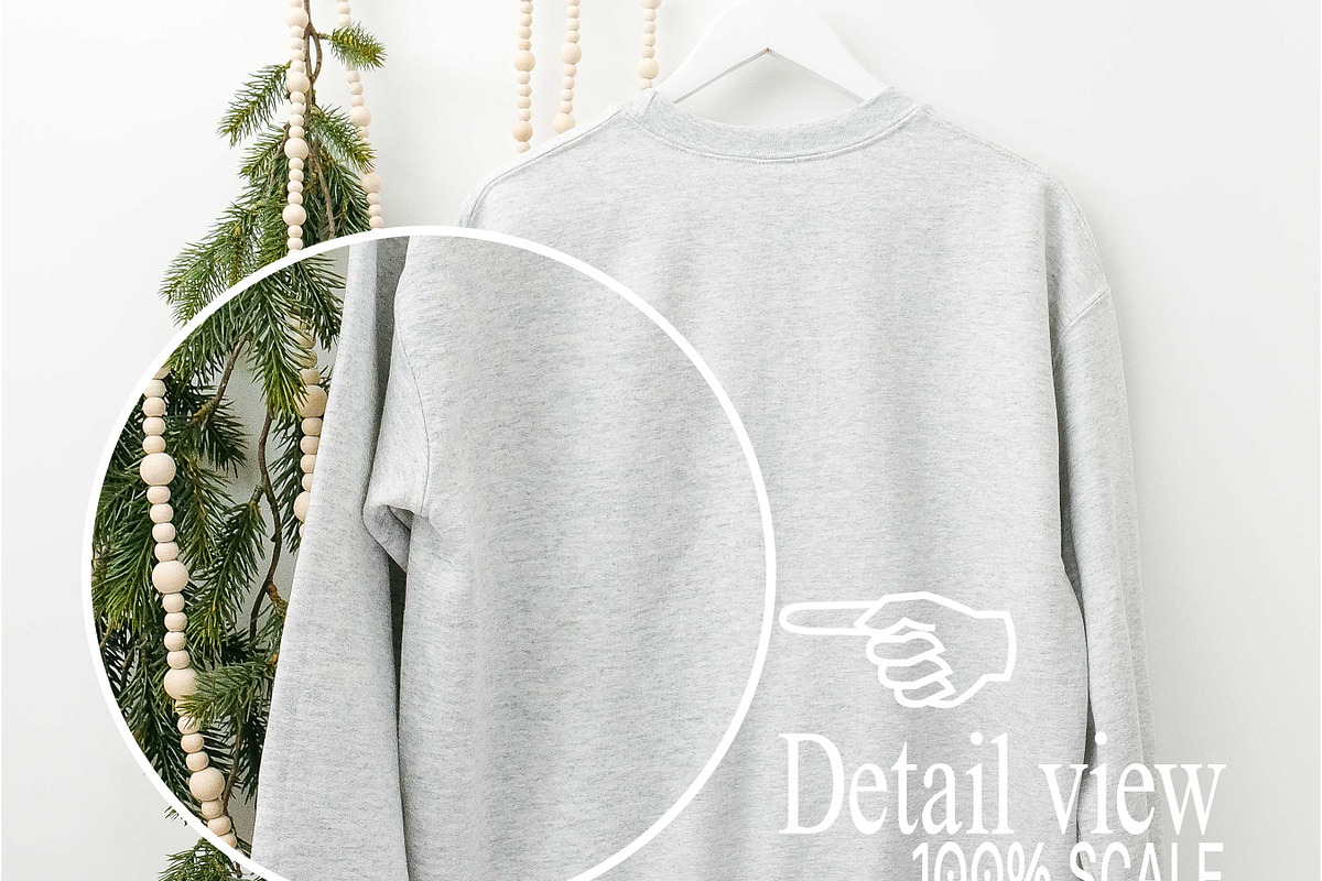 Ash Gildan 18000 Sweatshirt Mockups, a Shirt Mockup by Uncommon Mockups (Photo 5 of 7)