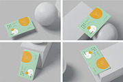 3.5x2 Business Card Mockups, an Advertising Mockup by megostudi0 (Thumbnail 1 of 6)