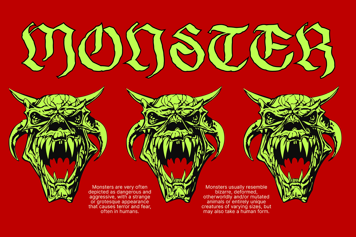 Gofarda Gothic Blackletter, a Blackletter Font by Fitrah Type (Photo 3 of 15)