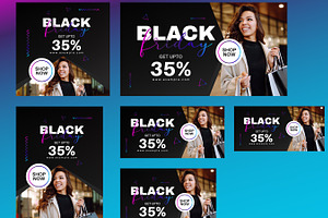 Black Friday Banner Ads Design