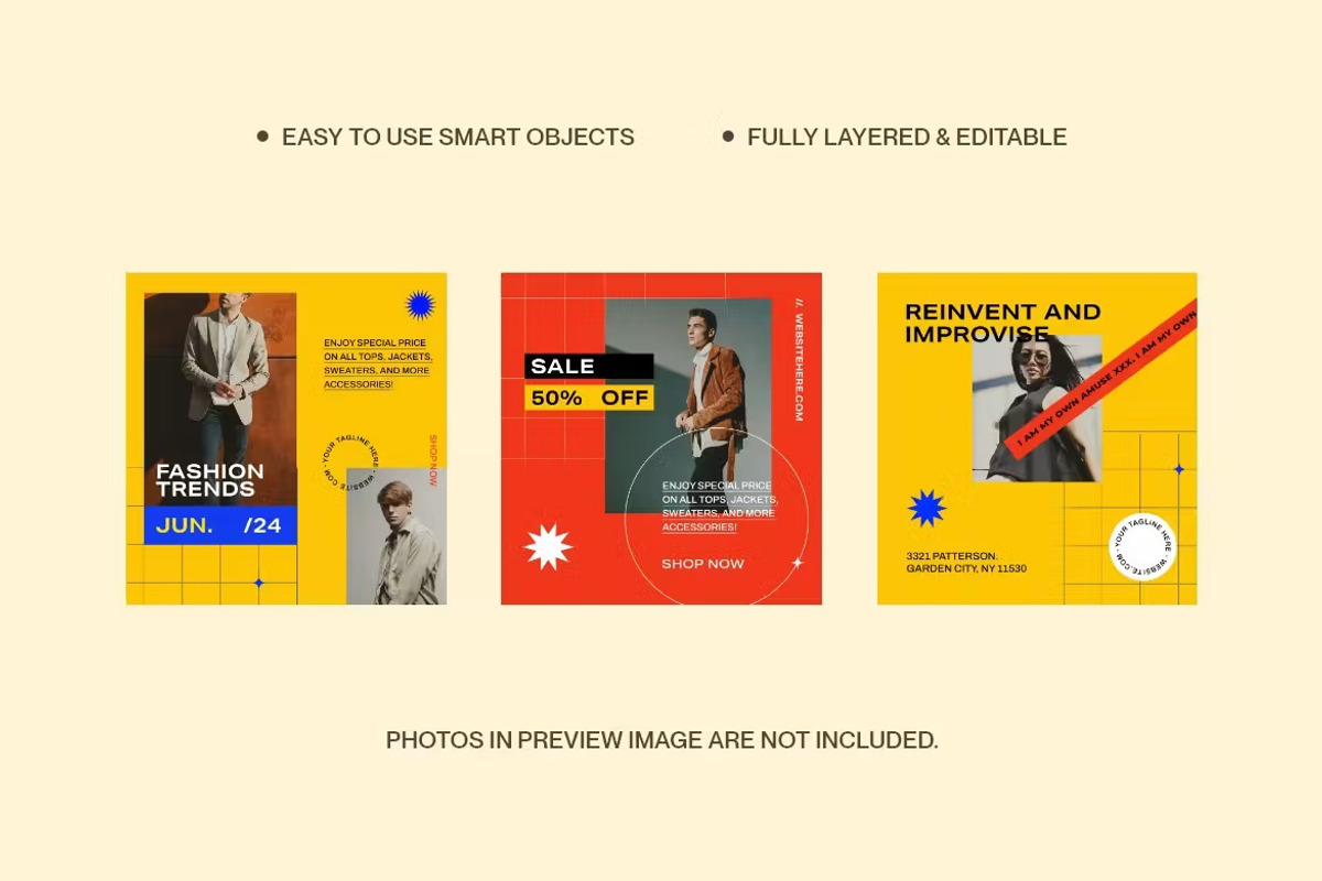 Fashion Sale Social Media Template, a Social Media Template by FDR Studio (Photo 3 of 3)