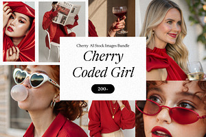 Cherry Coded Girl Aesthetic Image, a Beauty & Fashion Photo by Helospace