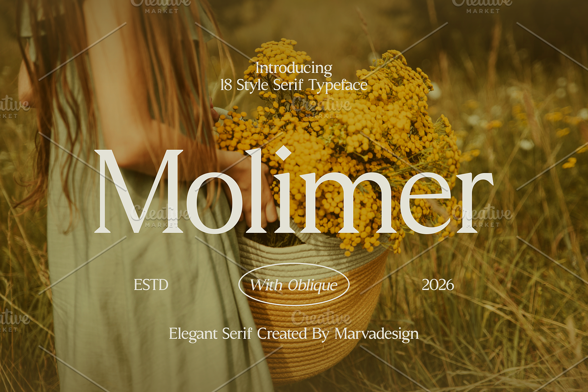 Molimer Family Serif Font, a Serif Font by Marvadesign (Photo 1 of 11)