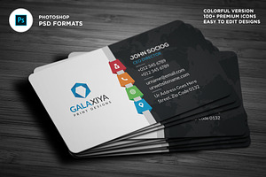 Modern Colorful Business Card