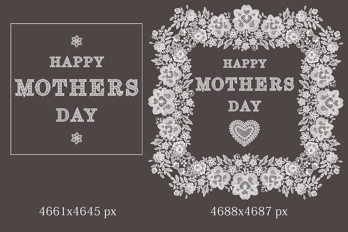 Wedding frames and alphabet., a Pattern Graphic by Ajuga (Photo 8 of 9)