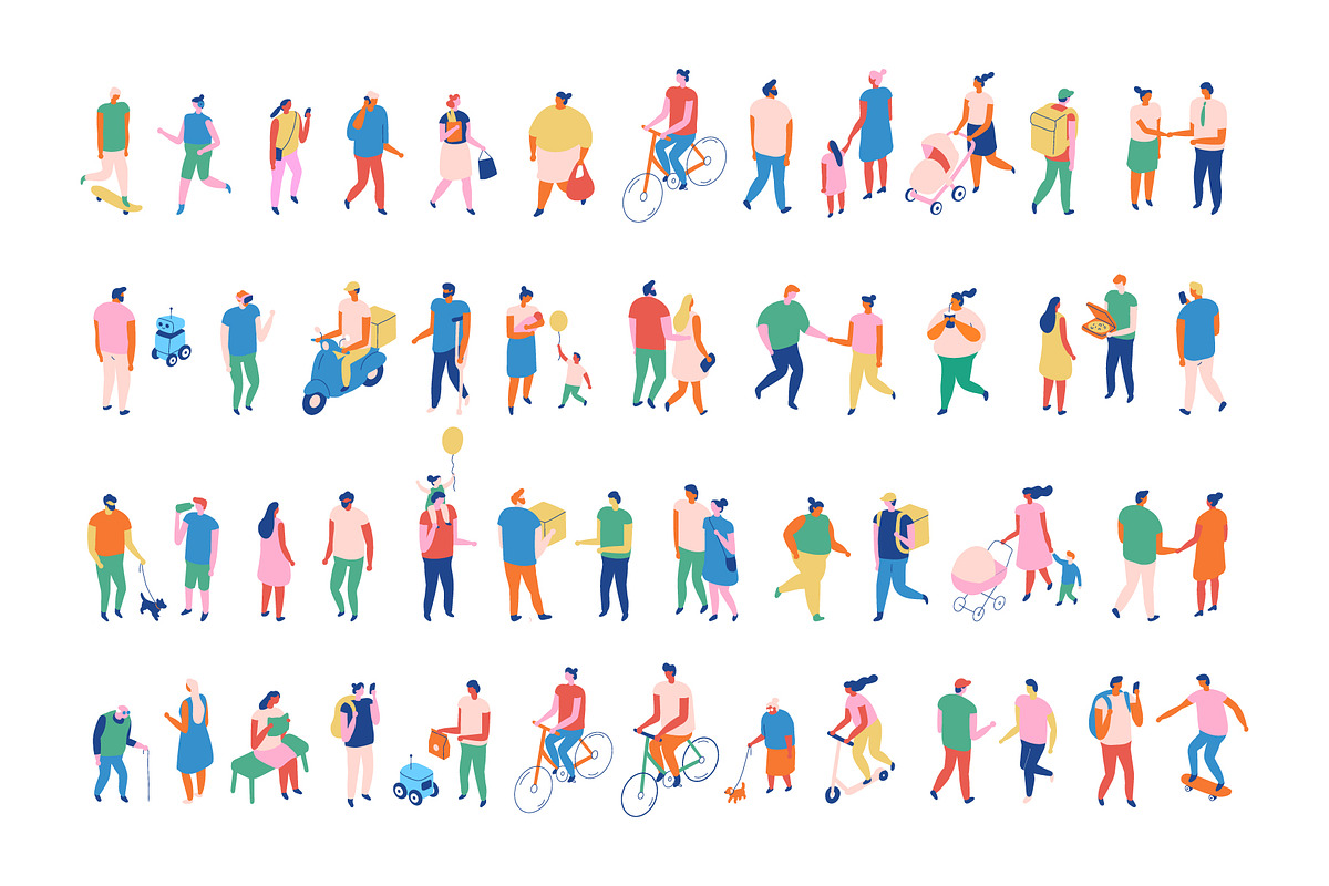 Flat vector people lifestyle bundle, a Person Illustration by Vector_Art (Photo 15 of 27)