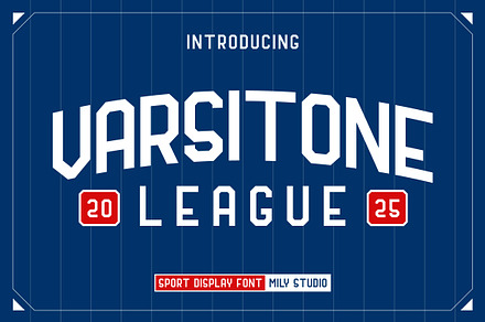 Varsitone League - Sport Font, a Font by Mily Studio