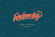 Days of the Week Lettering, an Object Graphic by SkutSkuy Graphic  (Thumbnail 1 of 2)