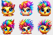 Funny Chicken PNG Clipart Bundle, a Seasonal Illustration by Craft Nest (Thumbnail 2 of 6)