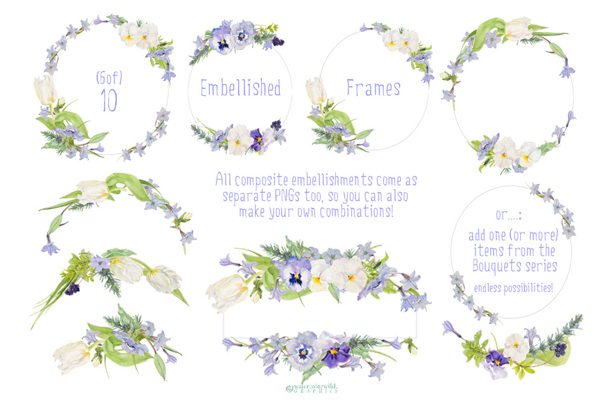 Watercolor Design Pack-Blue Skies, an Illustration by watercolorwild.graphics (Photo 10 of 11)