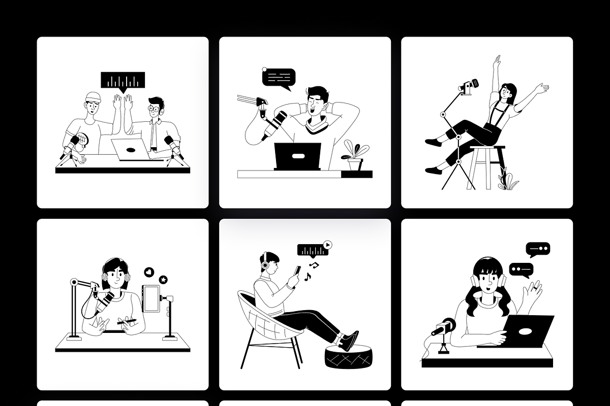 Animated Webinar and Podcast, a Person Illustration by Prosymbols (Photo 9 of 11)