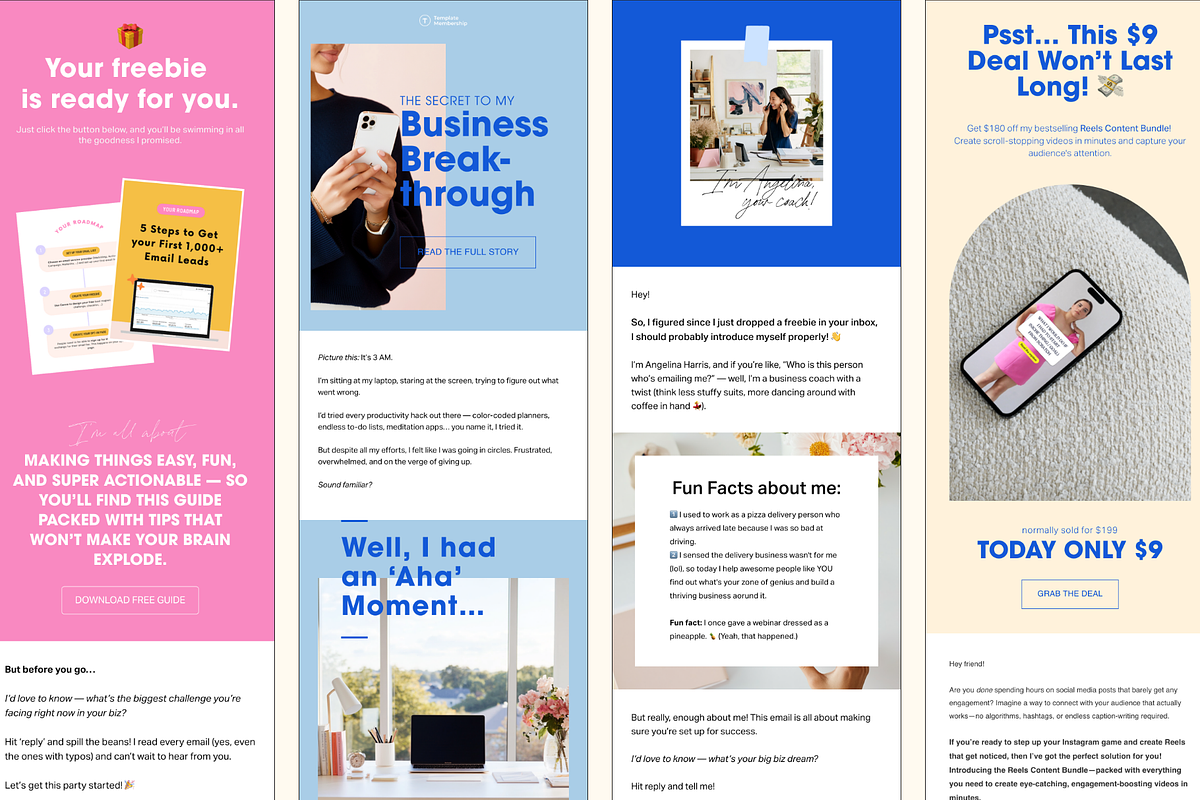 Welcome Email Templates for Flodesk, an Email Template by My Social Boutique (Photo 2 of 4)