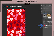 Baby Girl Ruffle Romper Mockup, a Shirt Mockup by Nora Gad (Thumbnail 3 of 21)