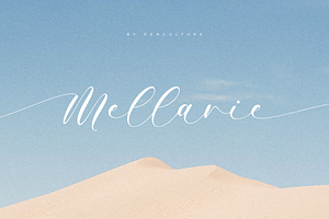 Mellanie Calligraphy Font, a Handwritten Font by Pen Culture