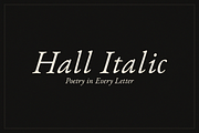 Hall Italic - Typeface, a Serif Font by Lilithcollageart (Thumbnail 10 of 10)