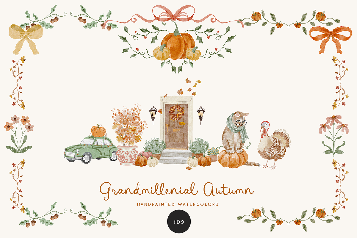 Grandmillenial thanksgiving autumn, an Object Graphic by Grace Noboa Illustrations (Photo 1 of 20)