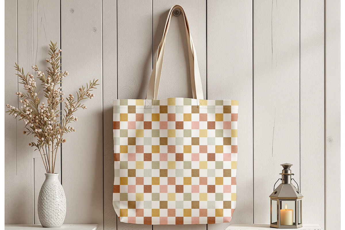 Rustic Cozy Fall Checkered Pattern, a Pattern Graphic by OwlAndFern (Photo 14 of 14)