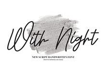 With Night | Script Font