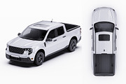 2025 Compact Pickup Truck Mockup Set, an Advertising Mockup by Halal Graphic Studio (Thumbnail 16 of 16)