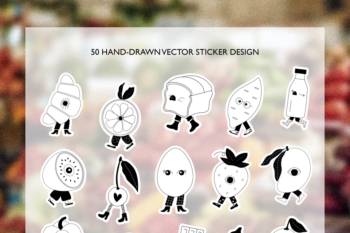 Walking Groceries: Vector Art, a Food Illustration by natahamilton (Photo 7 of 15)