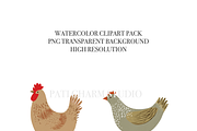 40 Chicken Clipart, an Animal Illustration by Pati Charm Studio (Thumbnail 5 of 9)