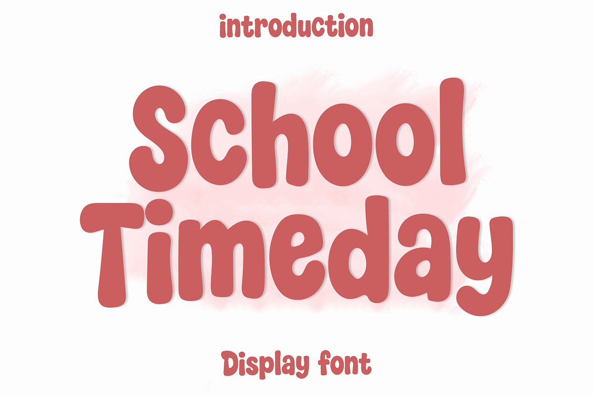 School Timeday, a Script Font by InermediaSTUDIO (Photo 1 of 8)
