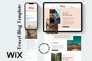 Retro Sunset Travel Blog for WIX, a Wix Template by Emaline Audra Design Co. (Thumbnail 1 of 4)