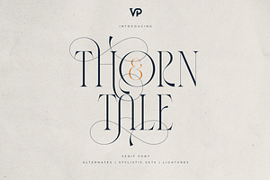 Thorn & Tale – A Refined Serif Font, a Serif Font by VP Fonts