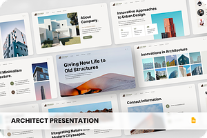 Zaha Hadid Architecture Google Slide, a Presentation Template by SquidPixey