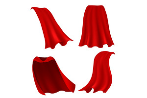 Red cape. Realistic draped scarlet, an Object Graphic by YummyBuum