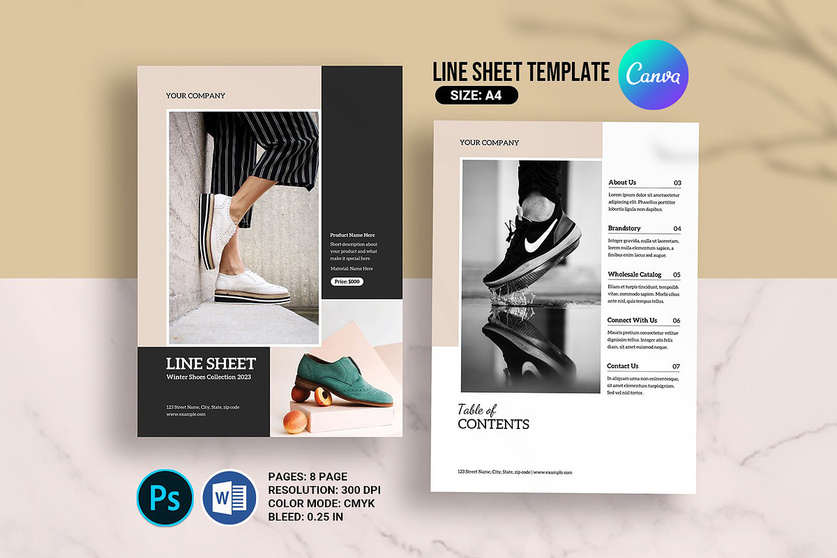 Wholesale Product Line sheet, a Flyer Template by retrographix (Photo 1 of 5)