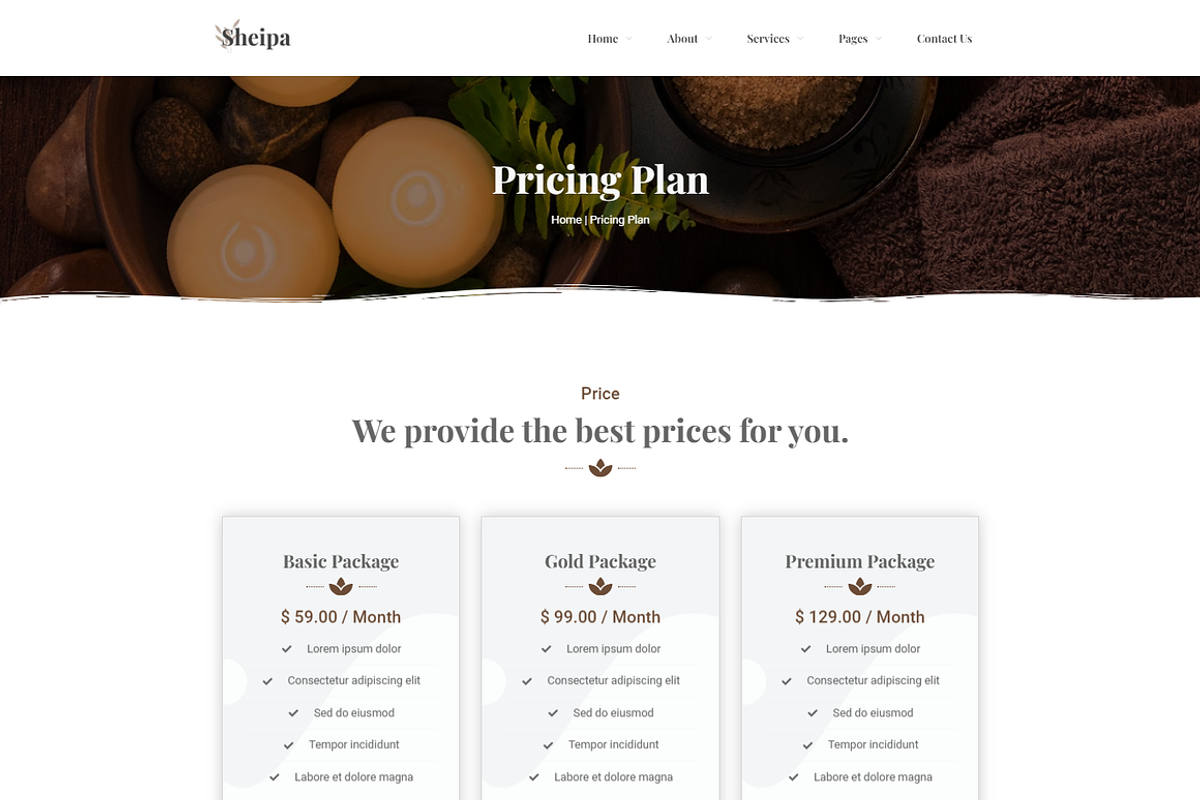 Spa & Beauty Elementor Template Kit, a Landing Page Template by Shasha (Photo 4 of 7)