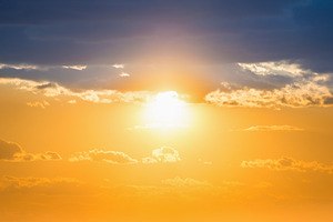 Sunset on sunset orange sky, a Nature Photo by Vapi