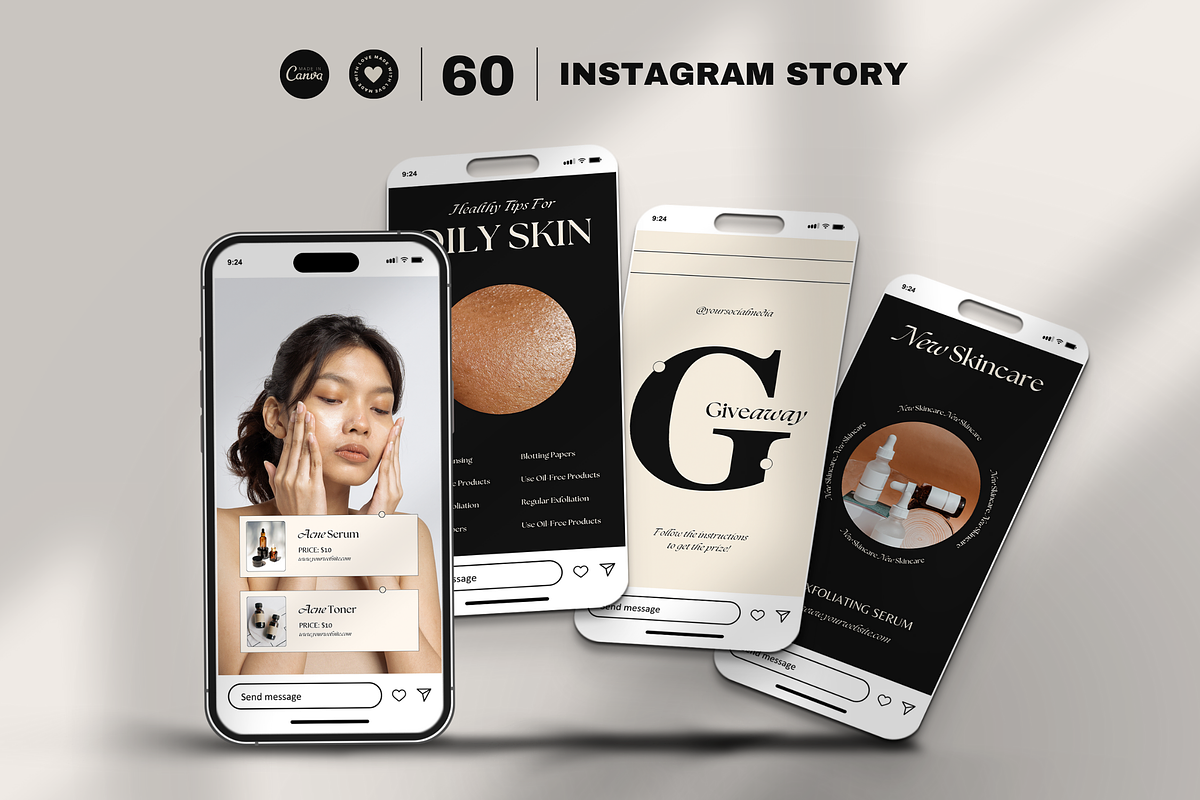 120 Skincare Instagram Template, a Social Media Template by Branding Victory STD (Photo 6 of 10)