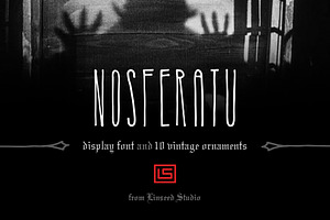 Nosferatu Display Font, a Sans Serif Font by Linseed Studio