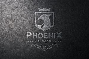 Crest Phoenix Logo Template