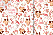 Watercolor Christmas Gingerbreads, a Seasonal Illustration by alenaganzhela (Thumbnail 4 of 8)